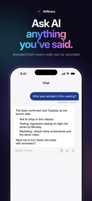 AltNotes – AI Voice Notes screenshot 4
