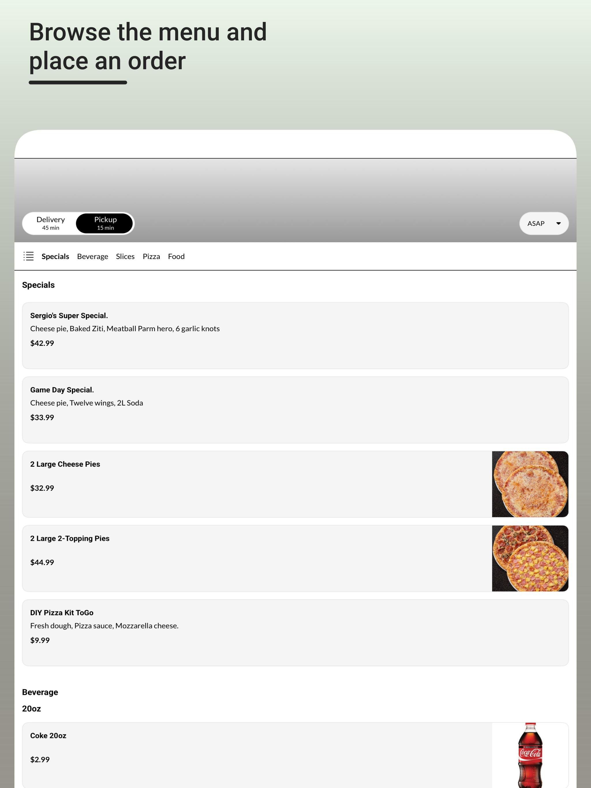 Sergio's Pizza Club screenshot 5