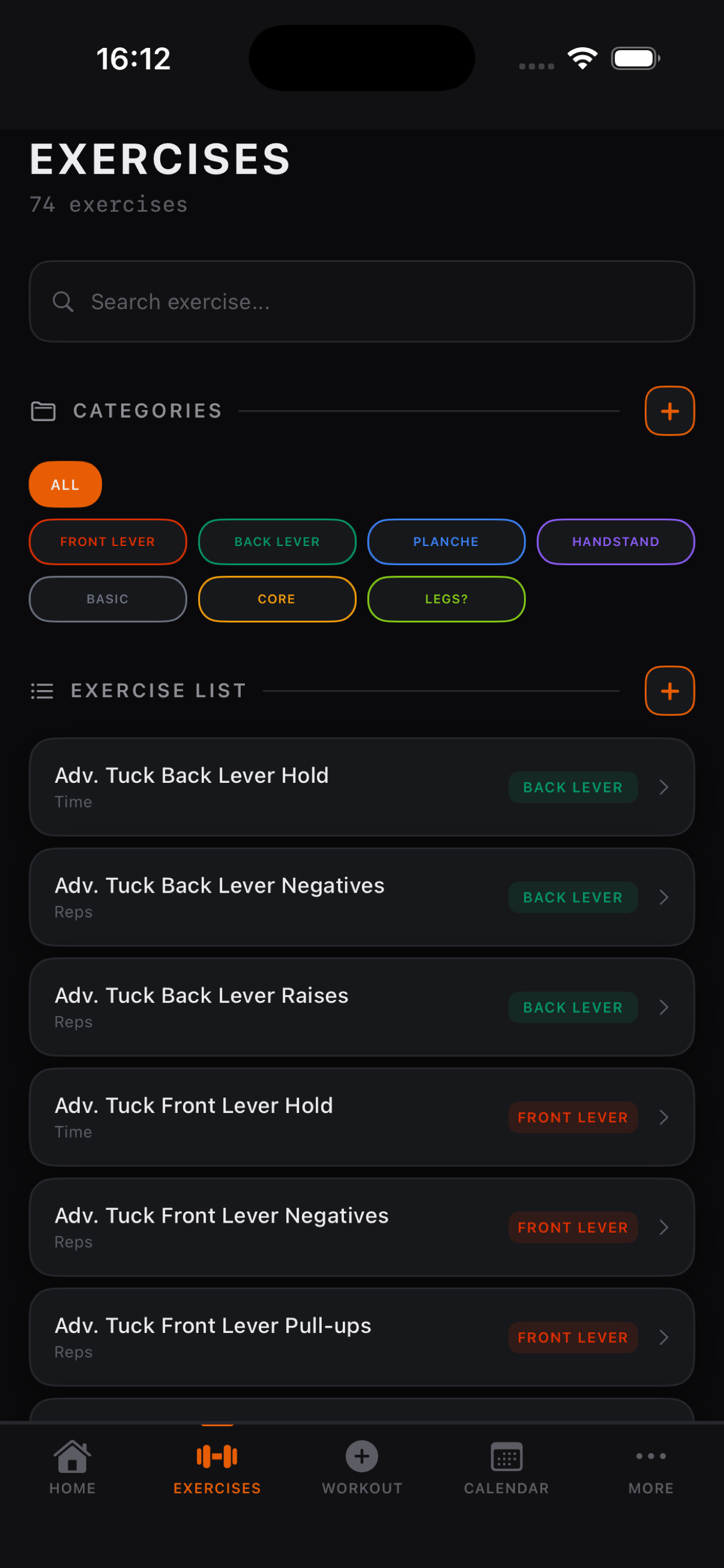 GripLog: Calisthenics Tracker screenshot 8