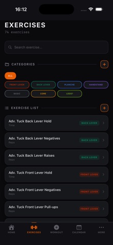 GripLog: Calisthenics Tracker screenshot