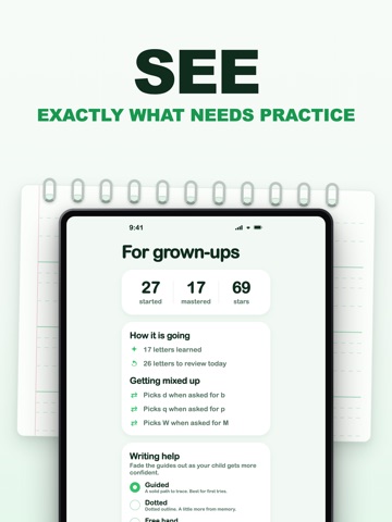 Sprout: Trace & Learn to Write iPad screenshot