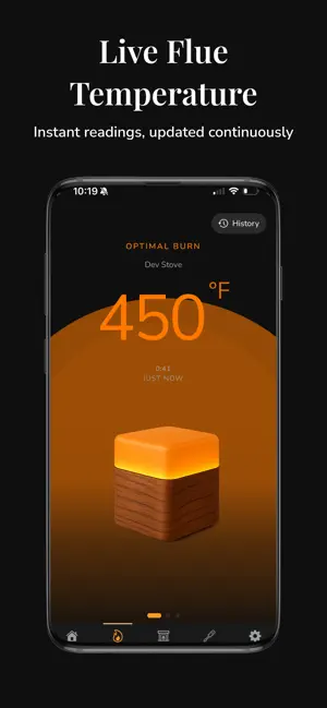 Oru: Woodstove Monitor screenshot 1