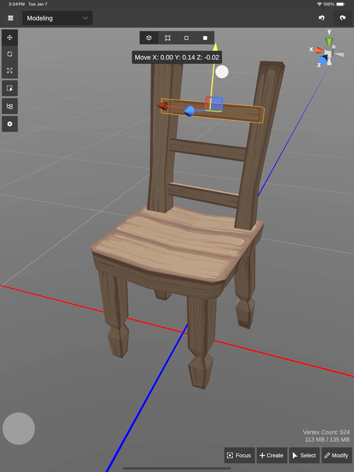 3D modeling: ArtiMesh ipad screenshot 3