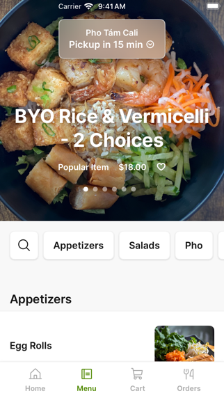 Pho Tám Cali iPhone screenshot 2 - Food & Drink app