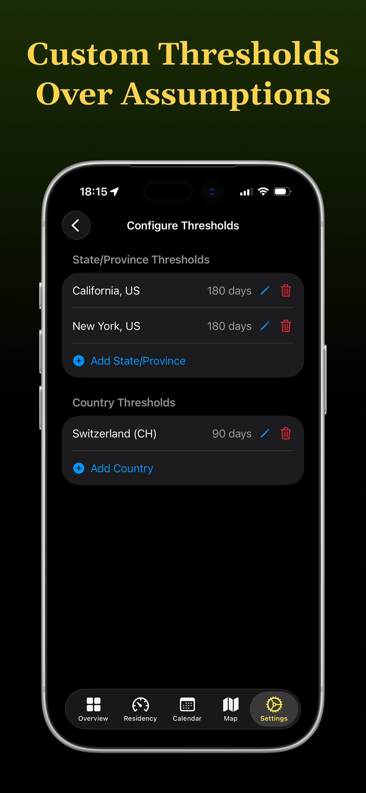 Residance: Track Tax Residency