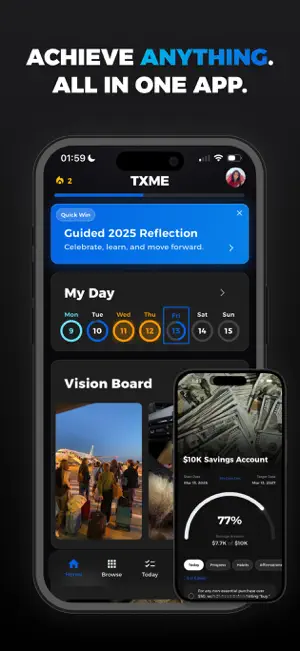 TXME - Goal & Habit Tracker screenshot 1