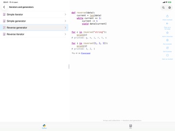 Python & SQL Pro iPad screenshot