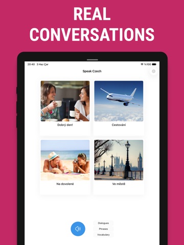 Learn to speak Czech language iPad screenshot