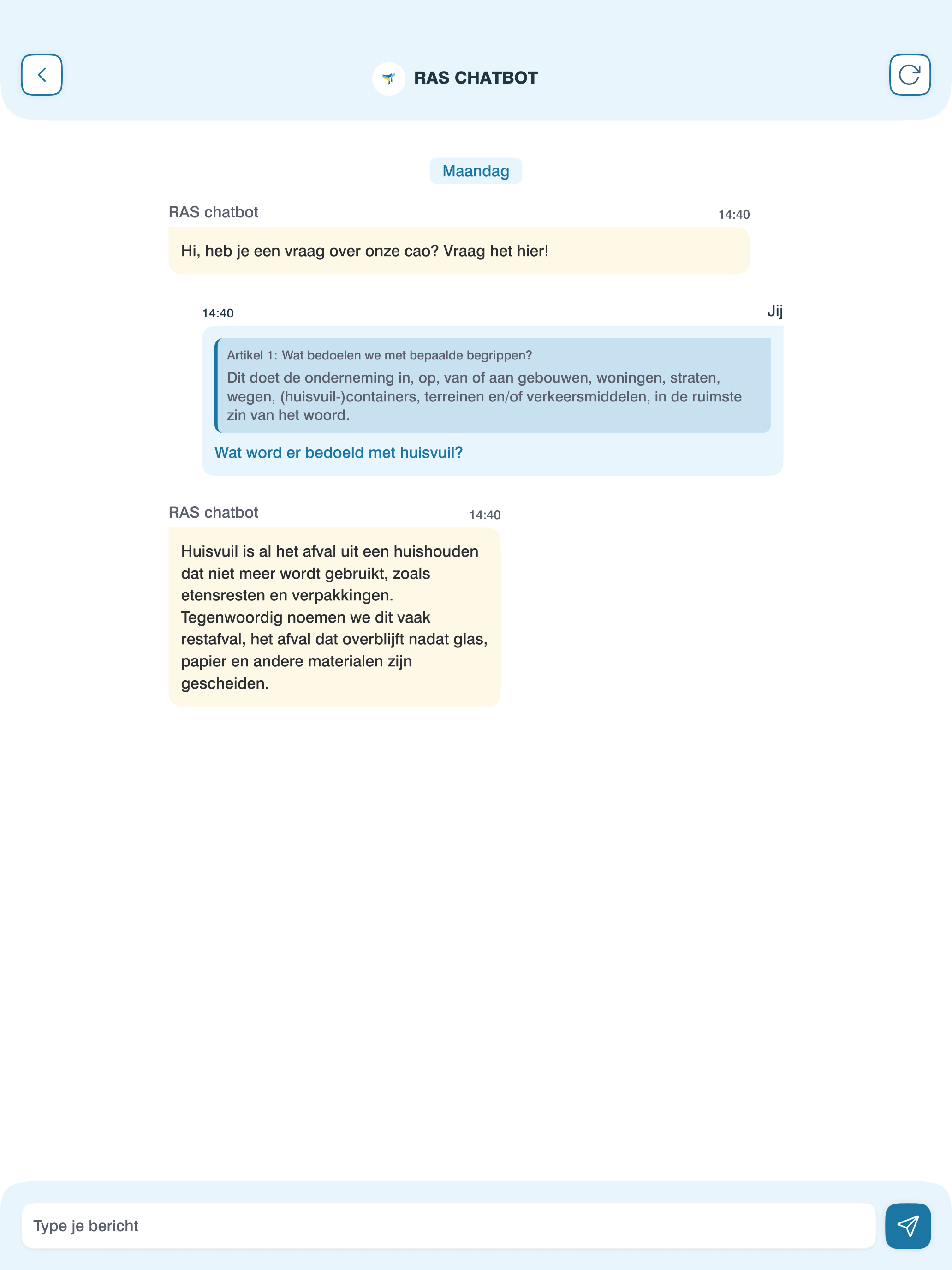 RAS – Puur voor de schoonmaak
