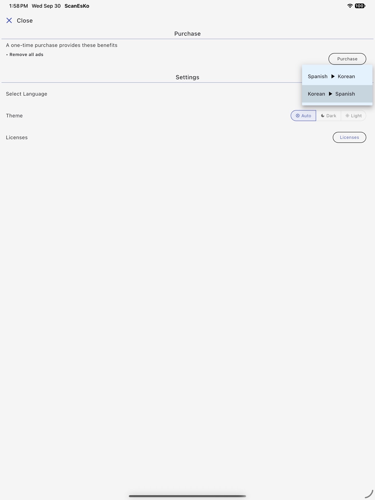 Screenshot 5 of ScanEsKo: Spanish & Korean