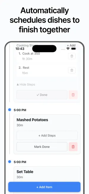 Cooking Time Planner screenshot 2