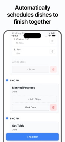 Cooking Time Planner screenshot