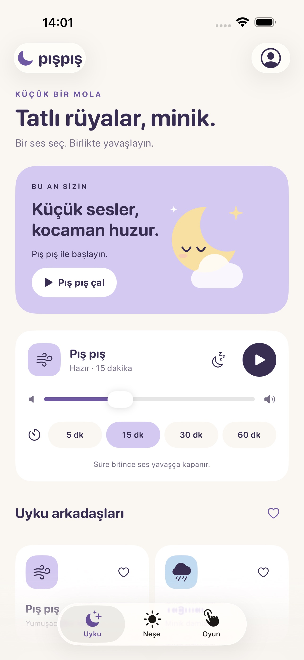 Screenshot 1 of PışPış: Uyku ve Oyun