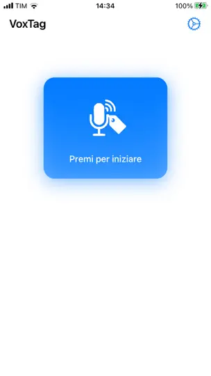 Capture d'écran de VoxTag sur iPhone 1