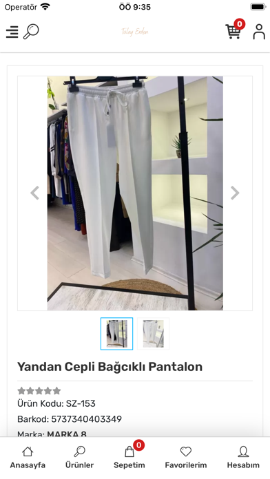 Tülay Erden Butik Screenshot