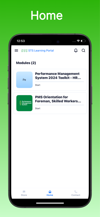 STS Learning Portal Screenshot 2 of 4
