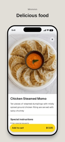Tiffins Momo Corner iPhone screenshot