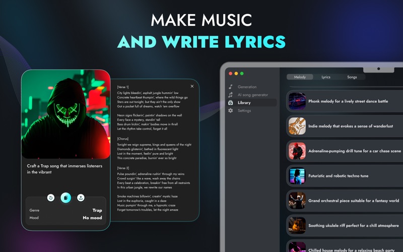 AI Music Generator: Make Songs iPhone screenshot