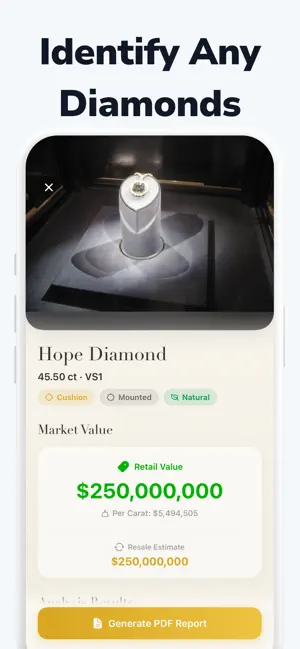 Diamond identifier - AI Scan — Screenshots 1
