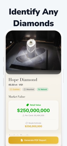 Diamond identifier - AI Scan Screenshot 1 of 6