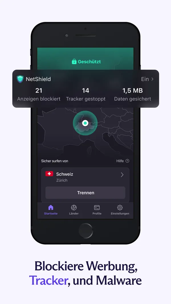 Proton VPN: Fast & Secure iPhone App Screenshot 5 – Dienstprogramme