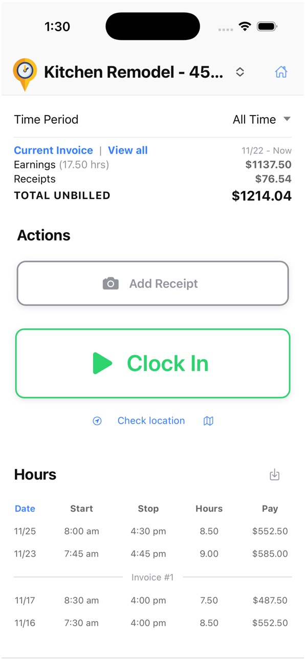 iPhone screenshot