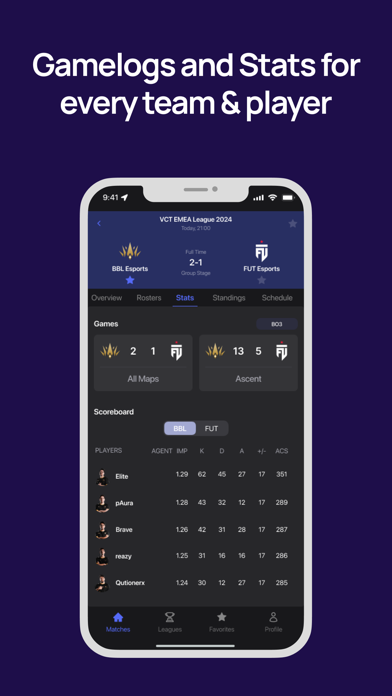 Scoutli - Esports Live Scores Screenshot