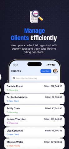 Billr: Time Tracker & Billing Screenshot 3 of 6