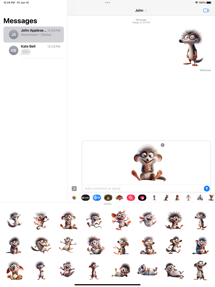 Goofy Lemming Stickers