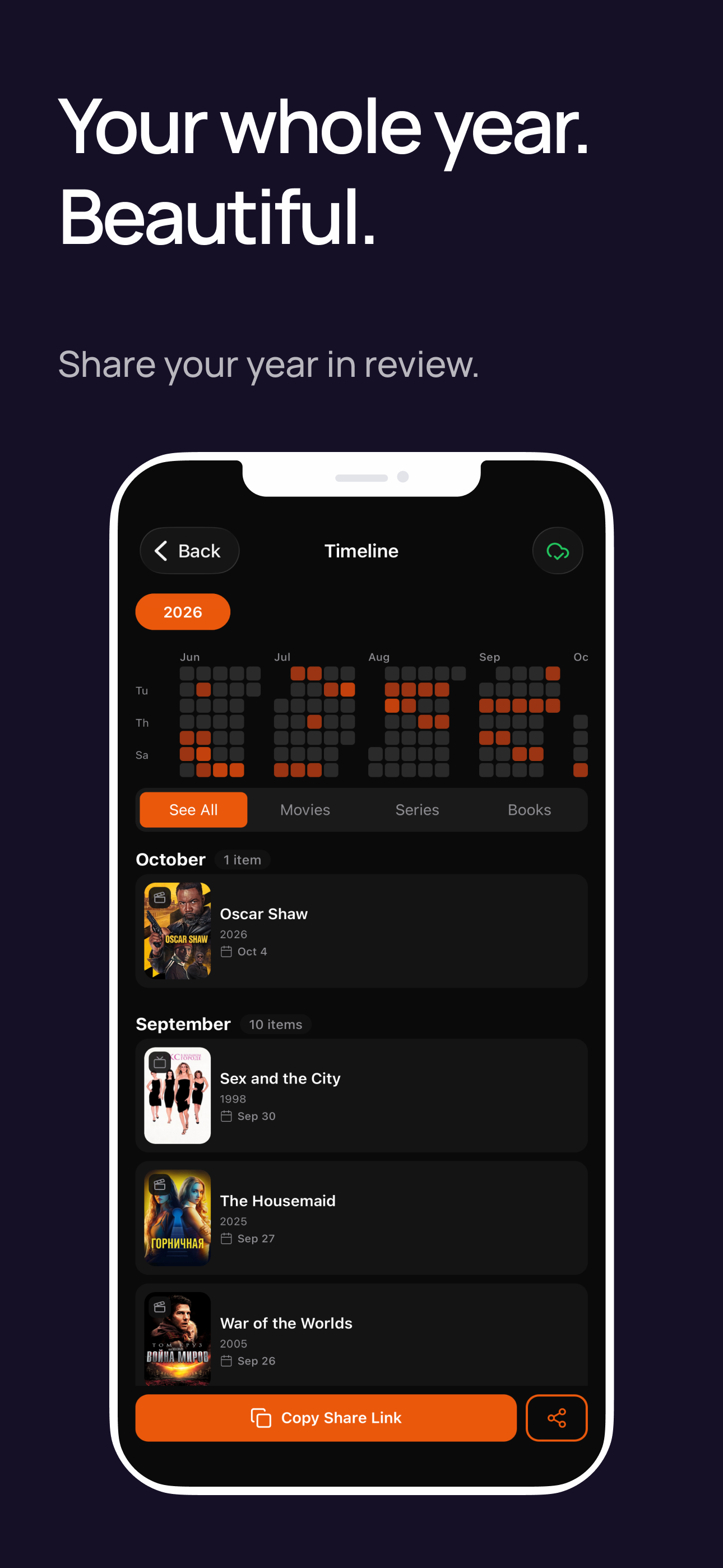 Iseenit: Movie & Book Tracker screenshot 4