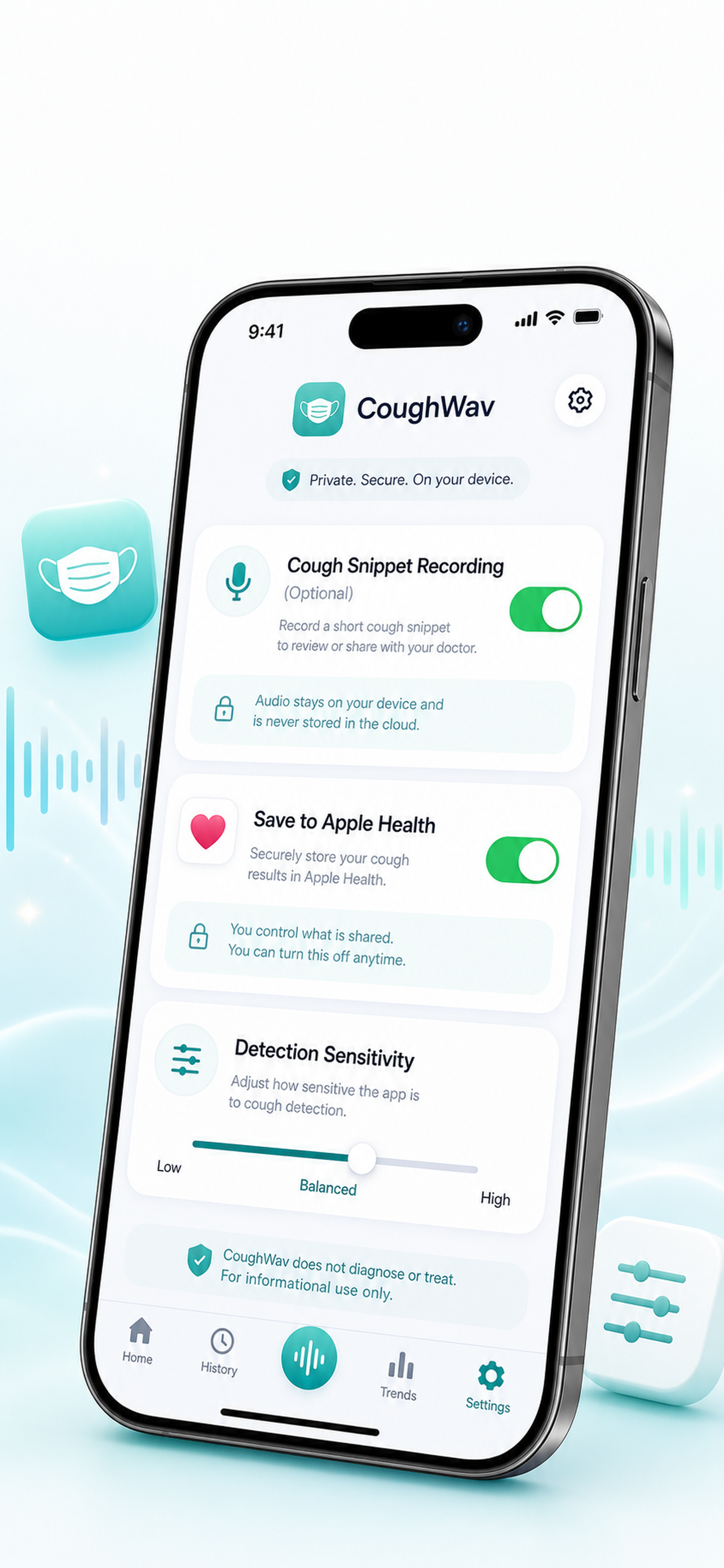 CoughWav - Cough Tracker & Log screenshot 4