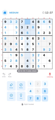 Voice Sudoku screenshot 1