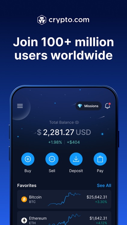 Crypto.com: Buy BTC, ETH & CRO screenshot-0