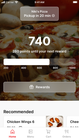 Niki's Pizza iPhone screenshot 1 - Food & Drink app