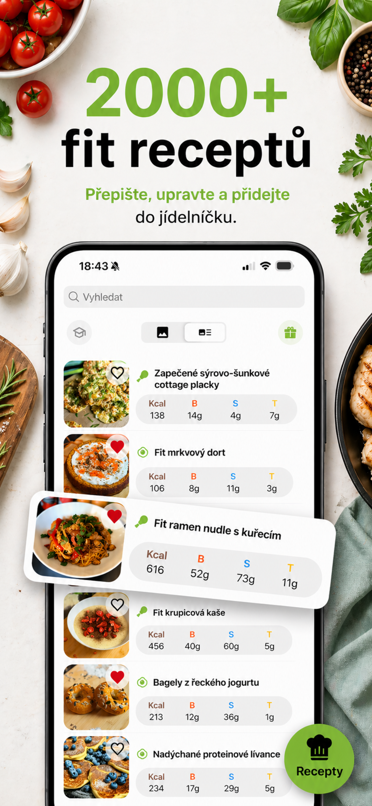 NaGram - výživová aplikace screenshot 2
