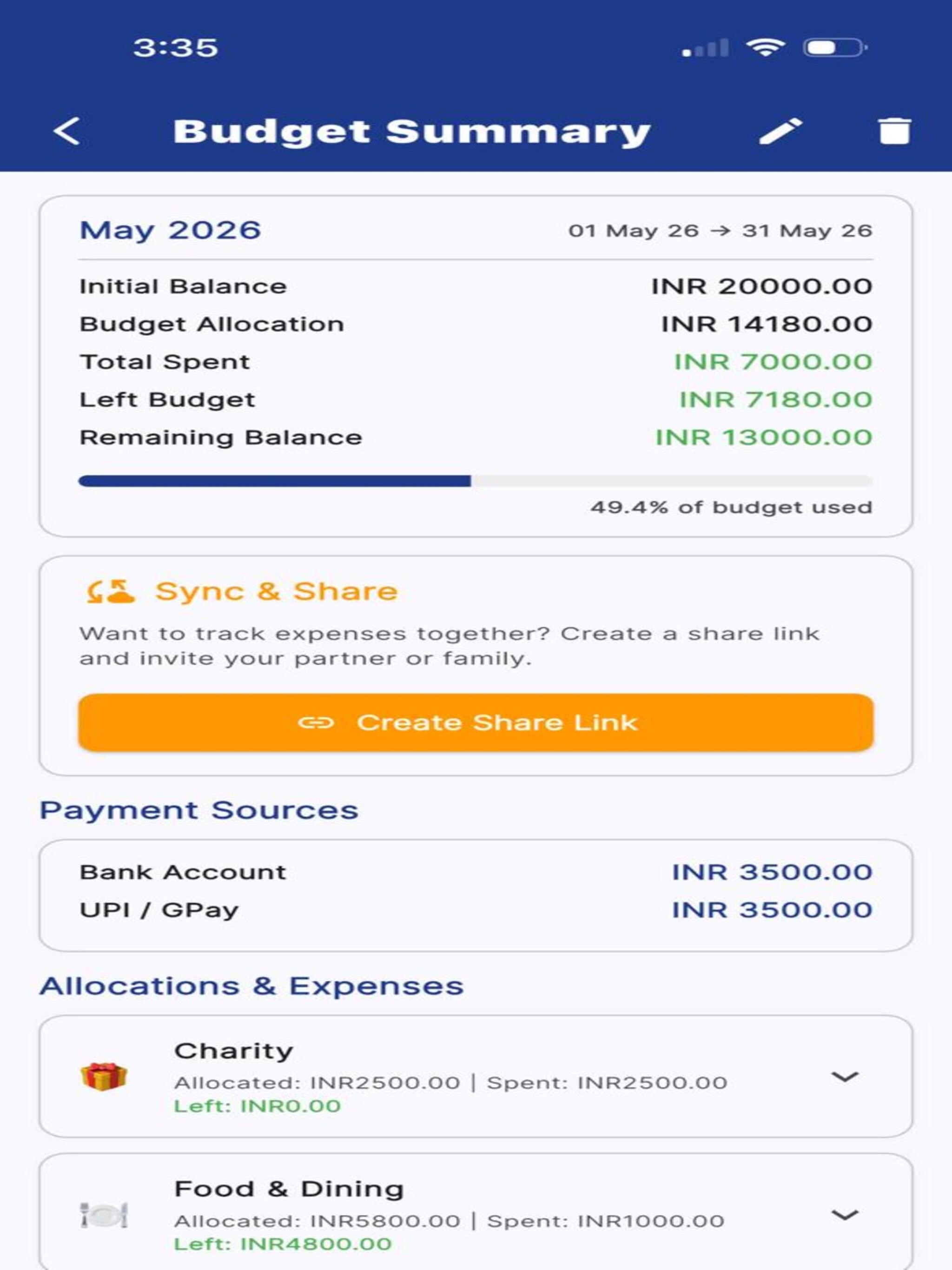 Shared AI Budget Tracker screenshot 9
