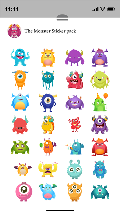 The Monster Stickers Pack Screenshot
