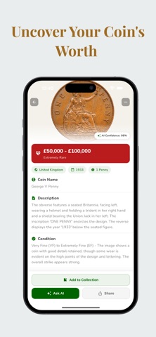 Coin Value Checker: Coin ID iPhone screenshot