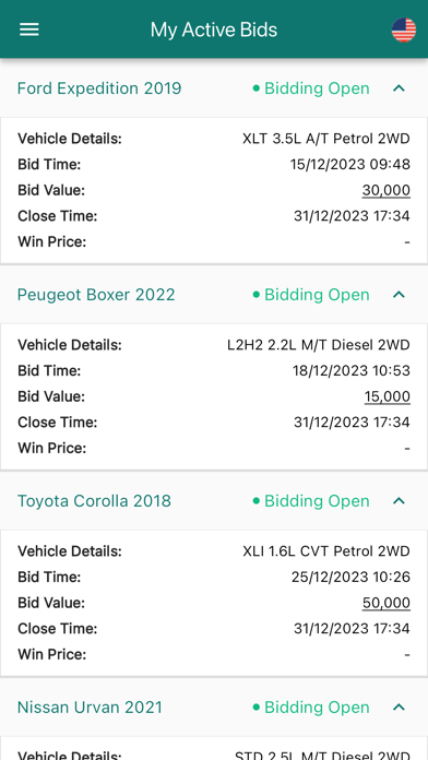 Aljazirah auction Screenshot