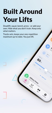 LiftHit - a simple 1RM tracker Screenshot 1 of 5