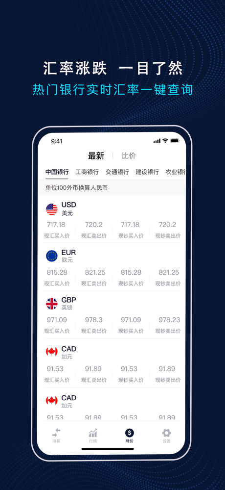 天天汇率 - 全球货币汇率换算，银行外汇牌价一手掌握 screenshot 3