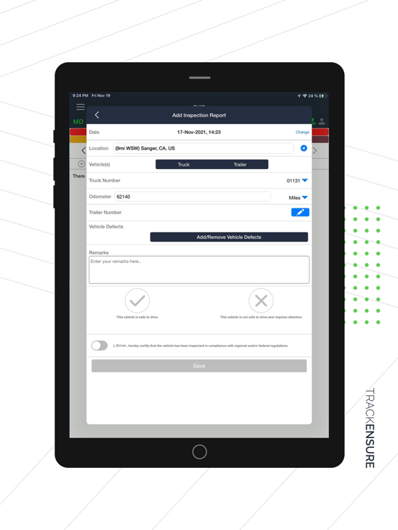 TrackEnsure ELD iPad screenshot 6 - Business app