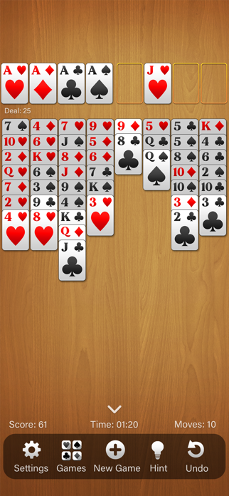 FreeCell Solitaire (Classic) Screenshot 3 of 6