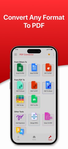 JPG to PDF Converter & Tools iPhone screenshot