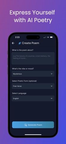 AI Lyrics Generator screenshot