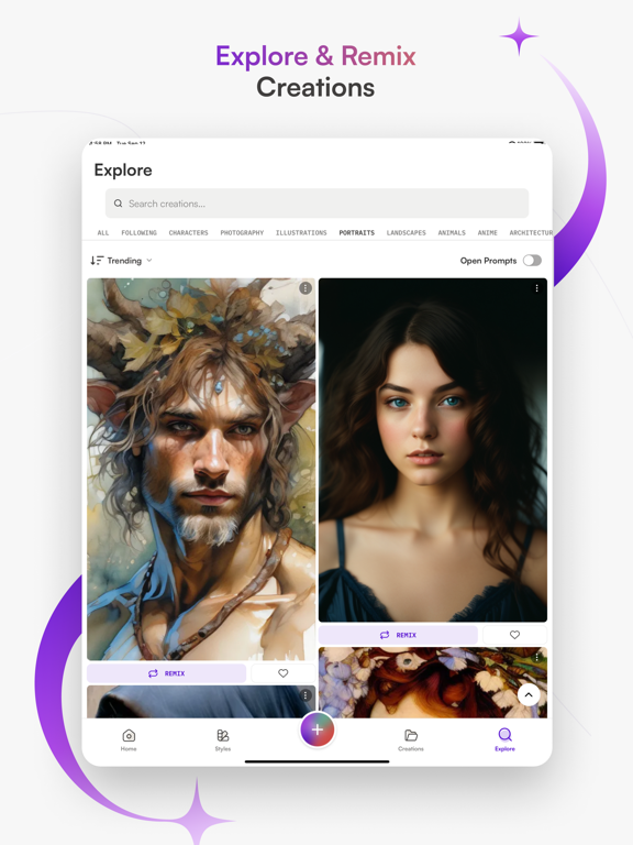 AI Photo Generator - starryai iPad screenshot 5 - Graphics & Design app