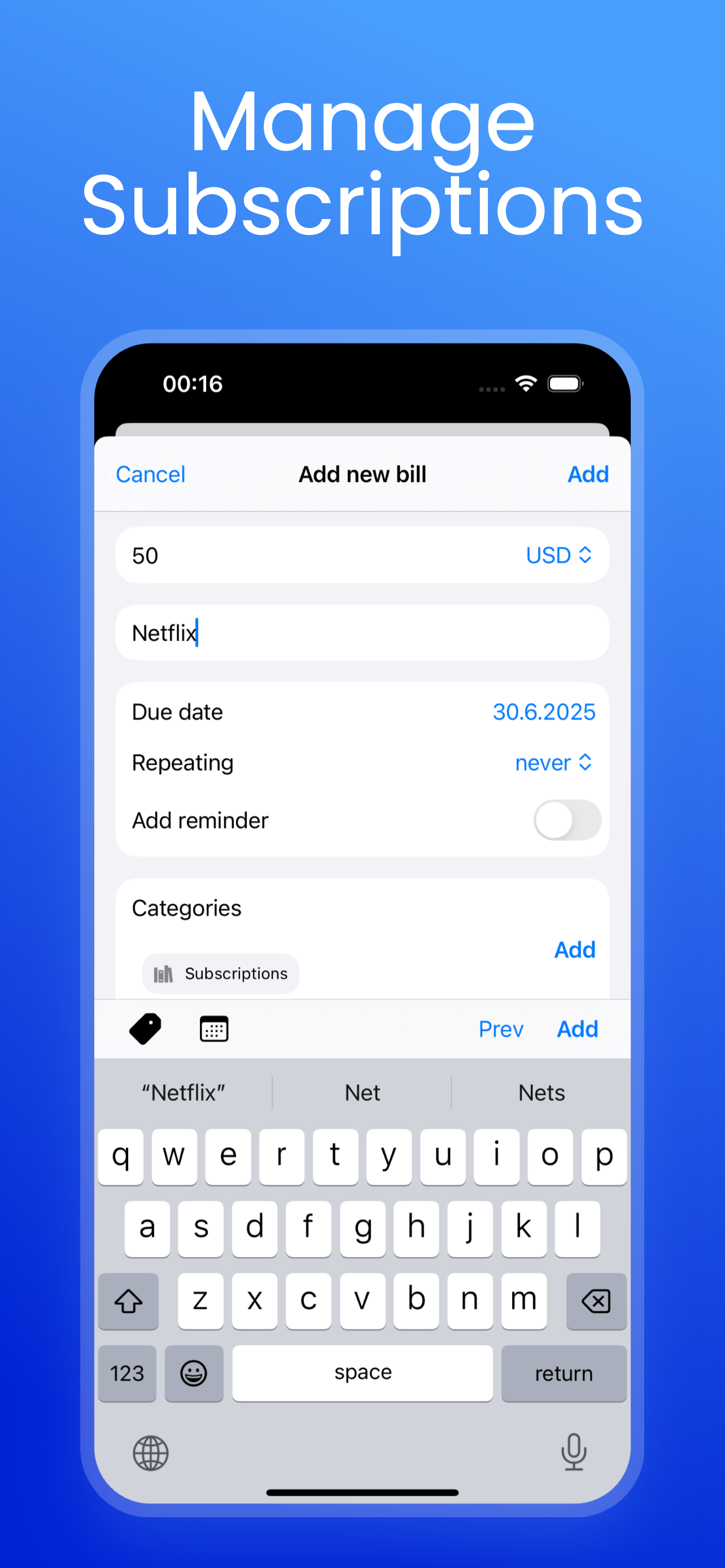 Bill Organizer & Money Tracker