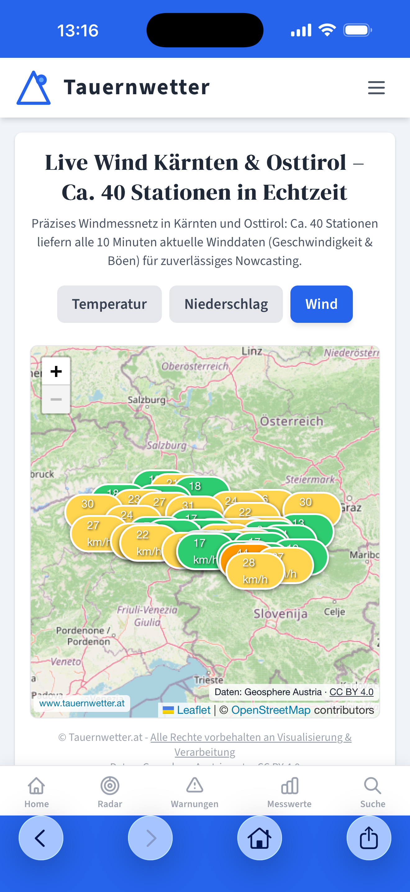 Tauernwetter