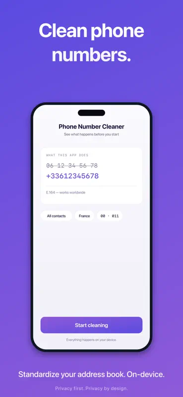 Phone Number Cleaner screenshot 1 of 6