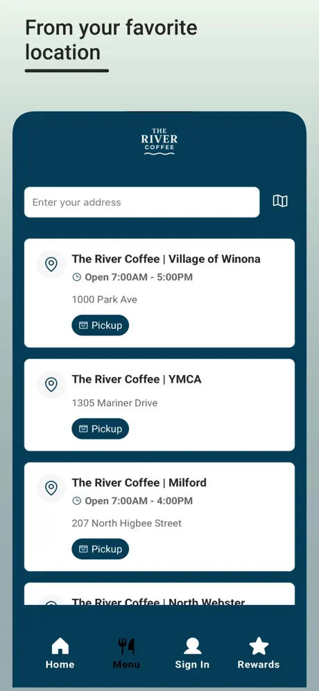 The River Coffee screenshot 2